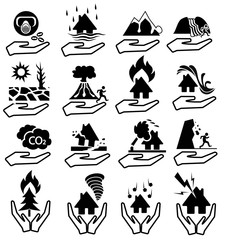 insurance natural disaster icon