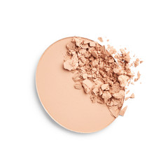 Face powder isolated on white background
