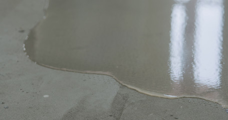 Obraz premium leveling floor with self leveling wet floor