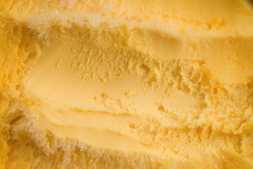 closeup of orange sorbet
