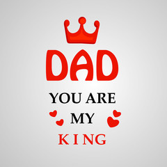 illustration of elements of Fathers day background 