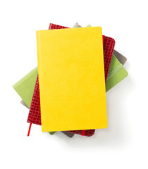 colorful notebook at white background