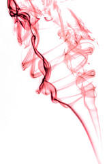 smoke texture on white background in studio photo
