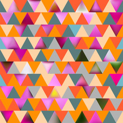 Triangles. Geometric. Angles. Seamless pattern. Abstract background. Vector illustration. Color.