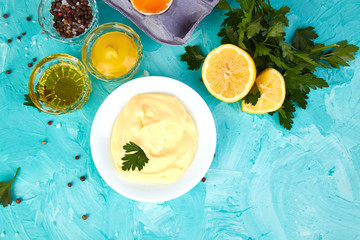 Homemade sauce Mayonnaise