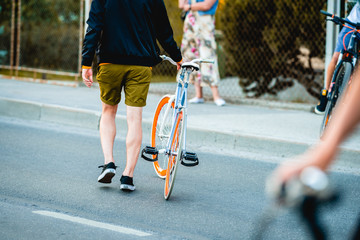 urban fixed gear bicycle 