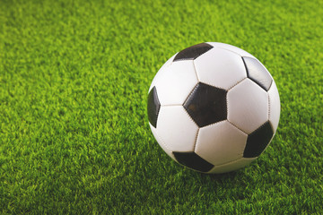 Fototapeta premium Fußball Spielfeld Hintergrund (rasen)