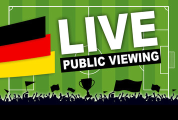 Fußballfeld Fußballplatz Rasen Live Public Viewing