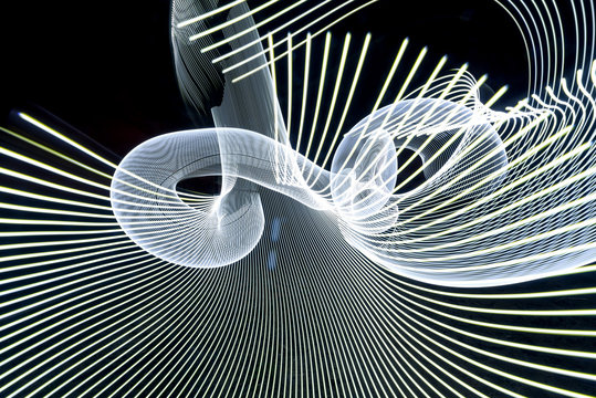 Luminography abstract background. LED light show