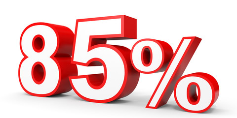Eighty five percent off. Discount 85 %.