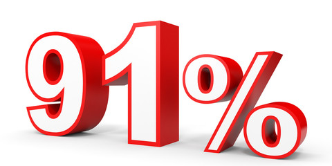Ninety one percent off. Discount 91 %.