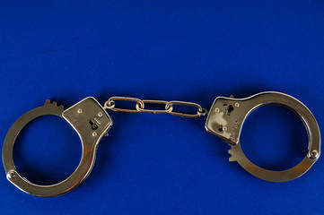 Close-up of handcuffs