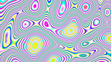 abstract rainbow holographic oil slick illustration. geometric wave colored stains. digital colorful background 