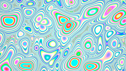 abstract rainbow holographic oil slick illustration. geometric wave colored stains. digital colorful background 