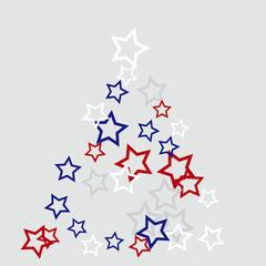 Colorful Stars Confetti, Mystery Sparkling Vector Background. Trendy Glowing Magic Glitter, Lights. Festive Falling Colorful Stars Confetti for Ads, Posters. 