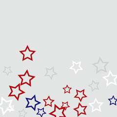 Colorful Stars Confetti, Mystery Sparkling Vector Background. Trendy Glowing Magic Glitter, Lights. Festive Falling Colorful Stars Confetti for Ads, Posters. 