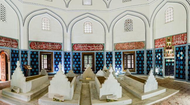 View of shahzada(prince) Ahmed tomb, mausoleum in Bursa, Turkey