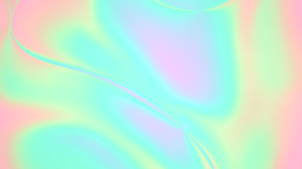 Illustration. Digital holographic abstract background. Holographic neon foil trend background.