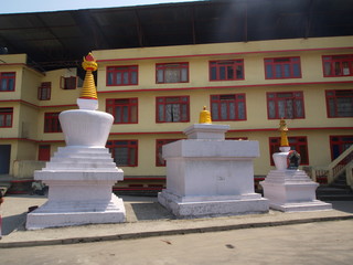 Do Drul Chorten is a buddhist stupa in Gangtok in Sikkim , India in 2013, 14th April.