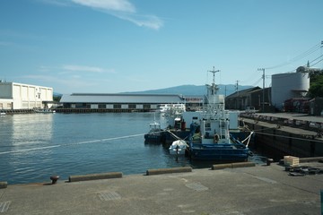 Shizuoka,Japan-June 3,2018: Numazu Port and fish market.