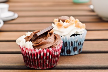Cupcakes on the table
