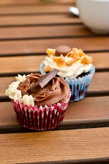 Cupcakes on the table