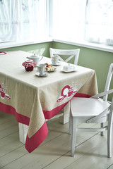 Breakfast table summer tablecloth