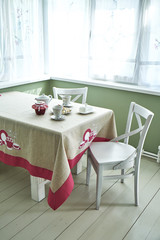 Breakfast table summer tablecloth