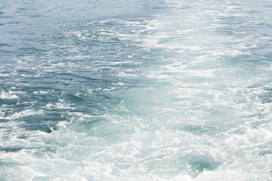 Fototapeta Beautiful waves on the black sea, close-up