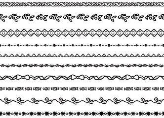 Illustrated seamless borders