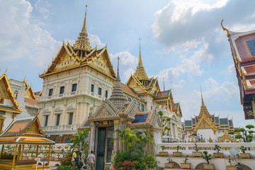 Fototapeta premium Wat Phra Kaew, Grand Palace, Bangkok