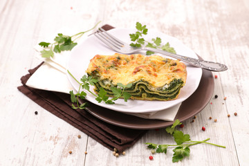 spinach and cream lasagne