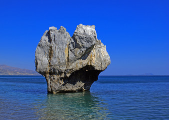 Beautifull beach located Crete island, Greece