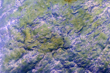 blue granulated texture from a mine .