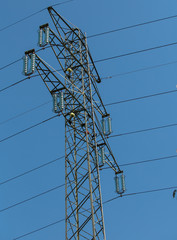 High voltage electricity pole