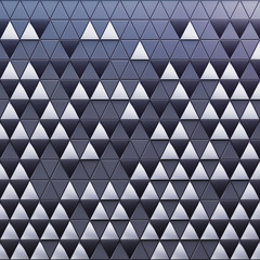 Obraz premium Monochrome abstract 3D minimalistic geometrical background of triangles
