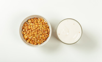Healthy diet breakfast ingredients