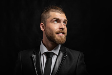 Obraz premium Portrait of handsome stylish man