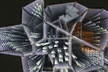 Crystals of the Swarovski Crystal Worlds (Kristallwelten) museum in Wattens, Austria