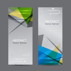 Vector abstract design banner template.vector illustration