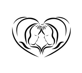 Heart of newborn babies, happiness