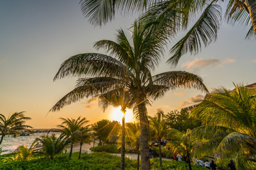 Fototapeta na wymiar Sunset Curacao Views
