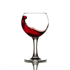 Wine red liquid splash
