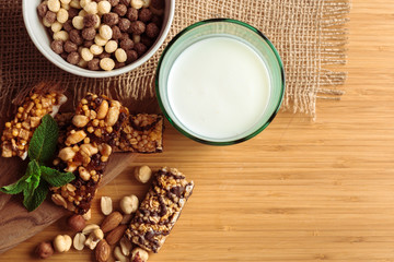 Healthy breakfast on the table