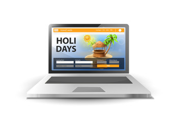 Vacation booking website