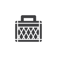 Guitar amplifier vector icon. filled flat sign for mobile concept and web design. Amp simple solid icon. Symbol, logo illustration. Pixel perfect vector graphics