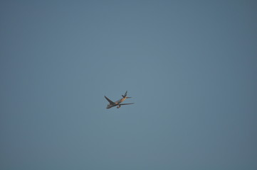 Plane flying commercial airliner