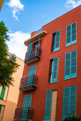 modern building with balconies