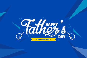 Happy Father Day banner or background concept vector design