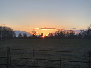 Sunset on the farm 